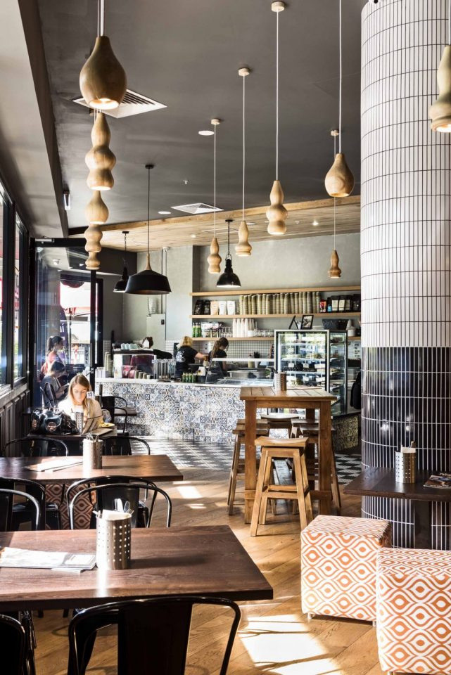 Stylish cafe fitout with indoor dining and an efficient layout